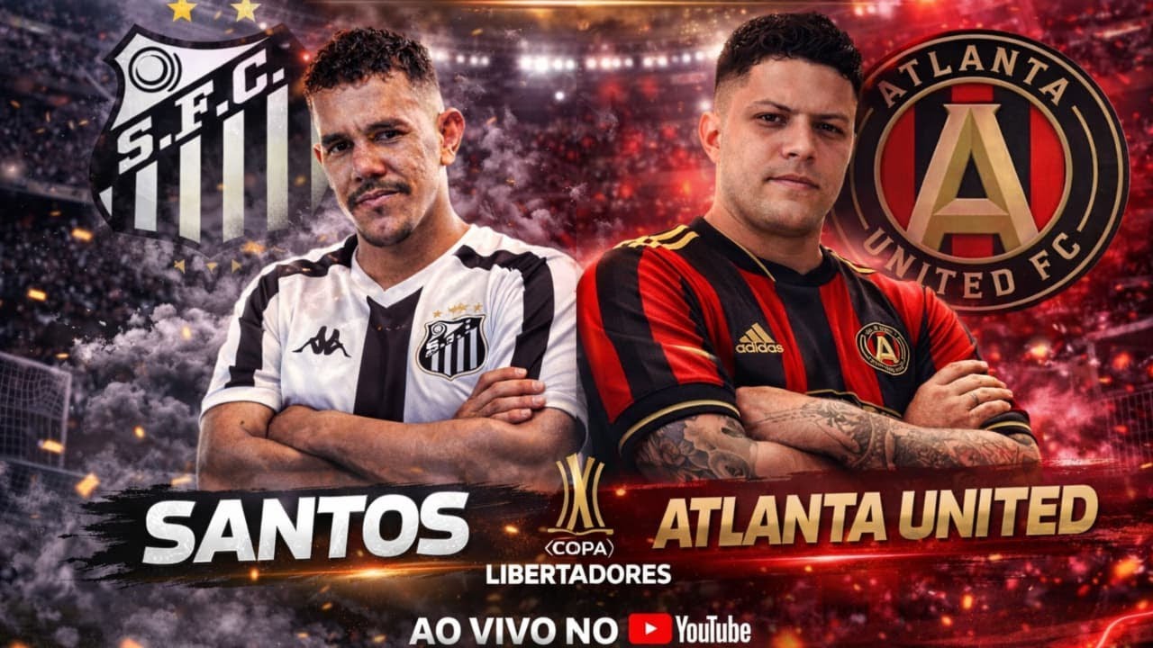 AO VIVO 🔴 SANTOS x ATLANTA UNITED | 1ª RODADA LIBERTADORES EFOOTBALL | VALENDO 3 PONTOS!