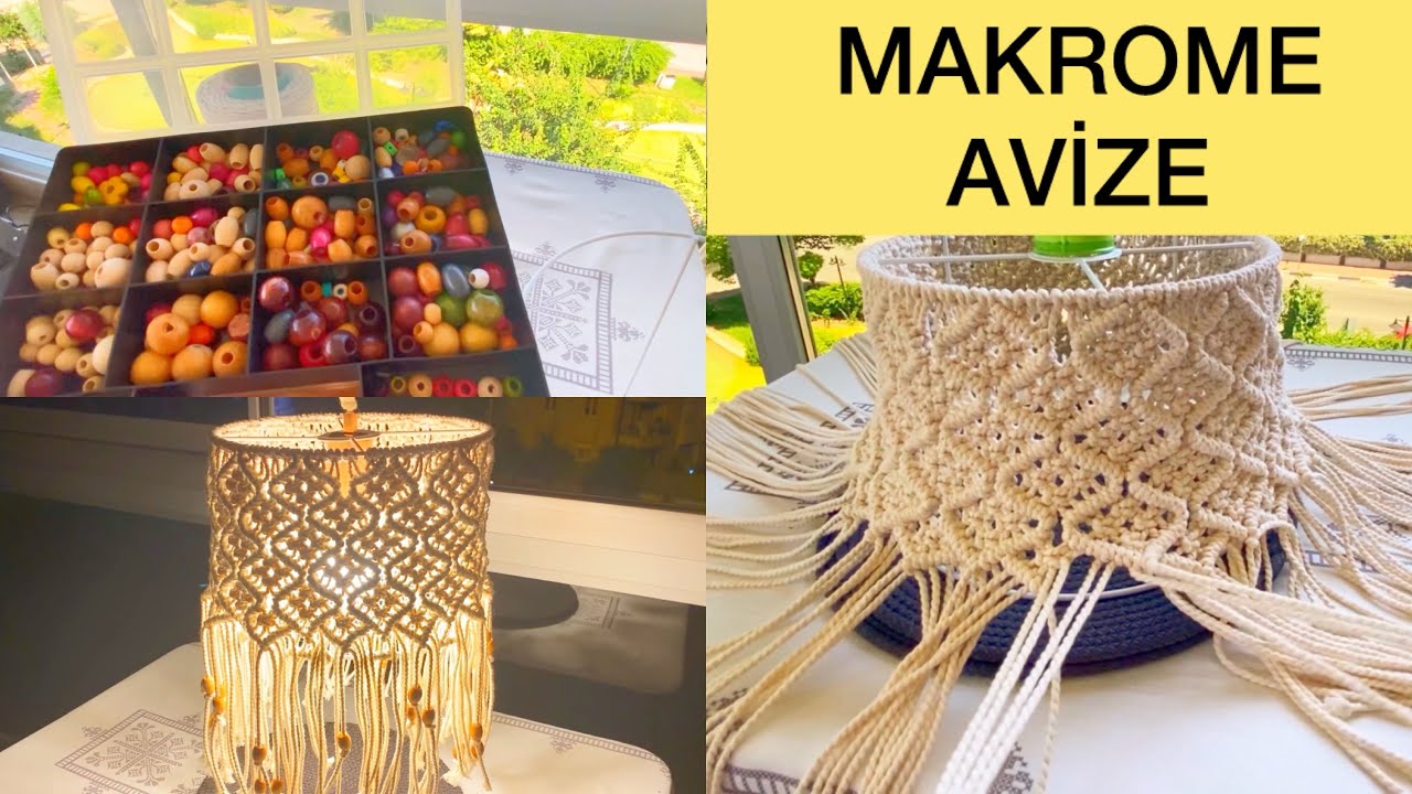 PRATİK MAKROME AVİZE YAPIMI.