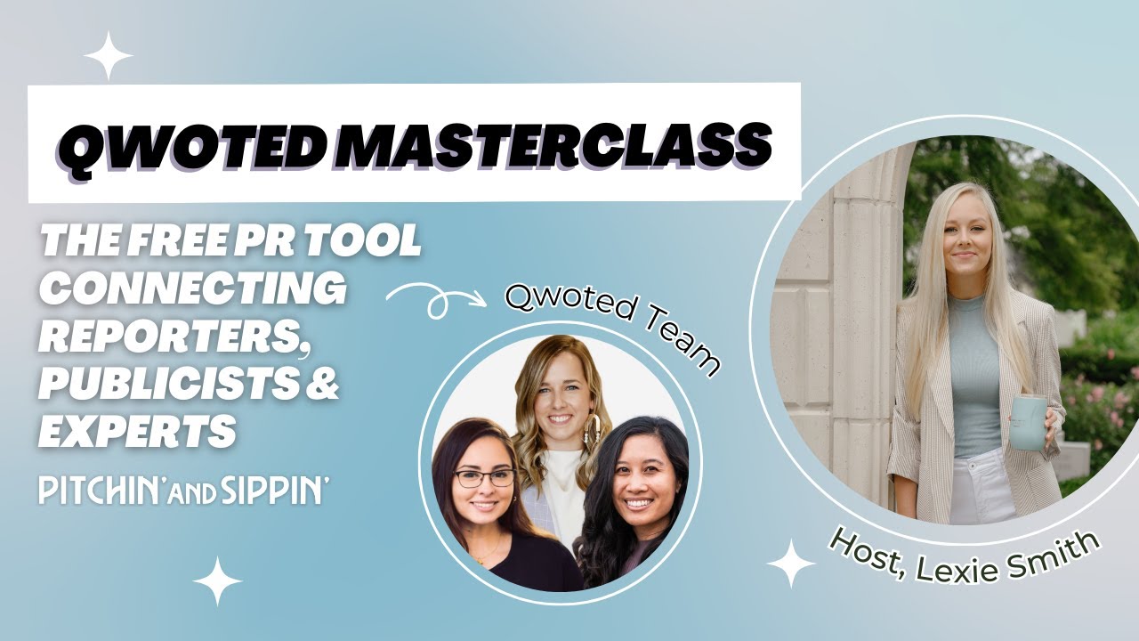 Qwoted Masterclass: The Free PR Tool Connecting Reporters, Publicists and Experts