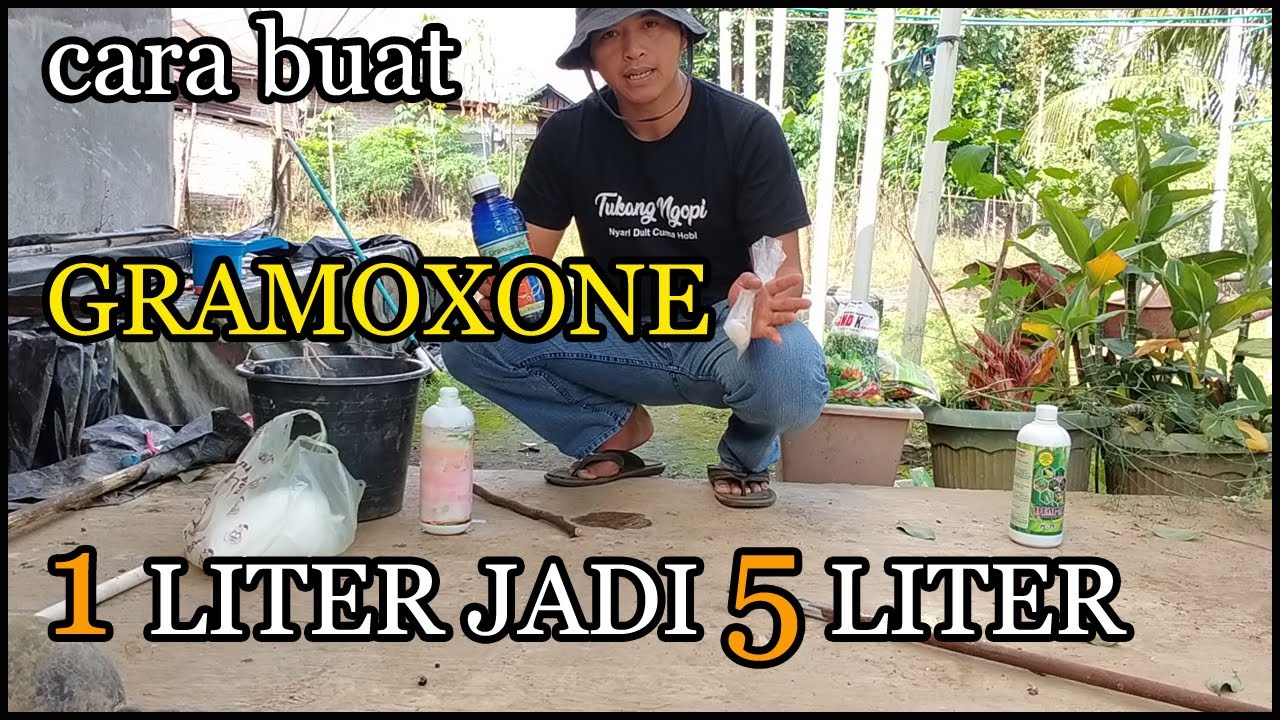 Cara Membuat Herbisida GRAMOXONE 1 liter Bisa Jadi 5 Liter Terbukti Ampuh
