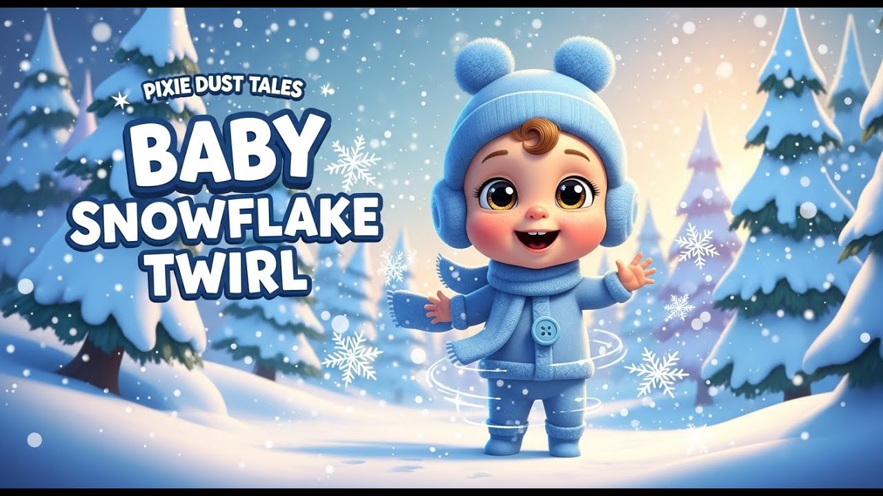 Baby Snowflake Twirl ❄️💙 | Cute Winter Song for Kids