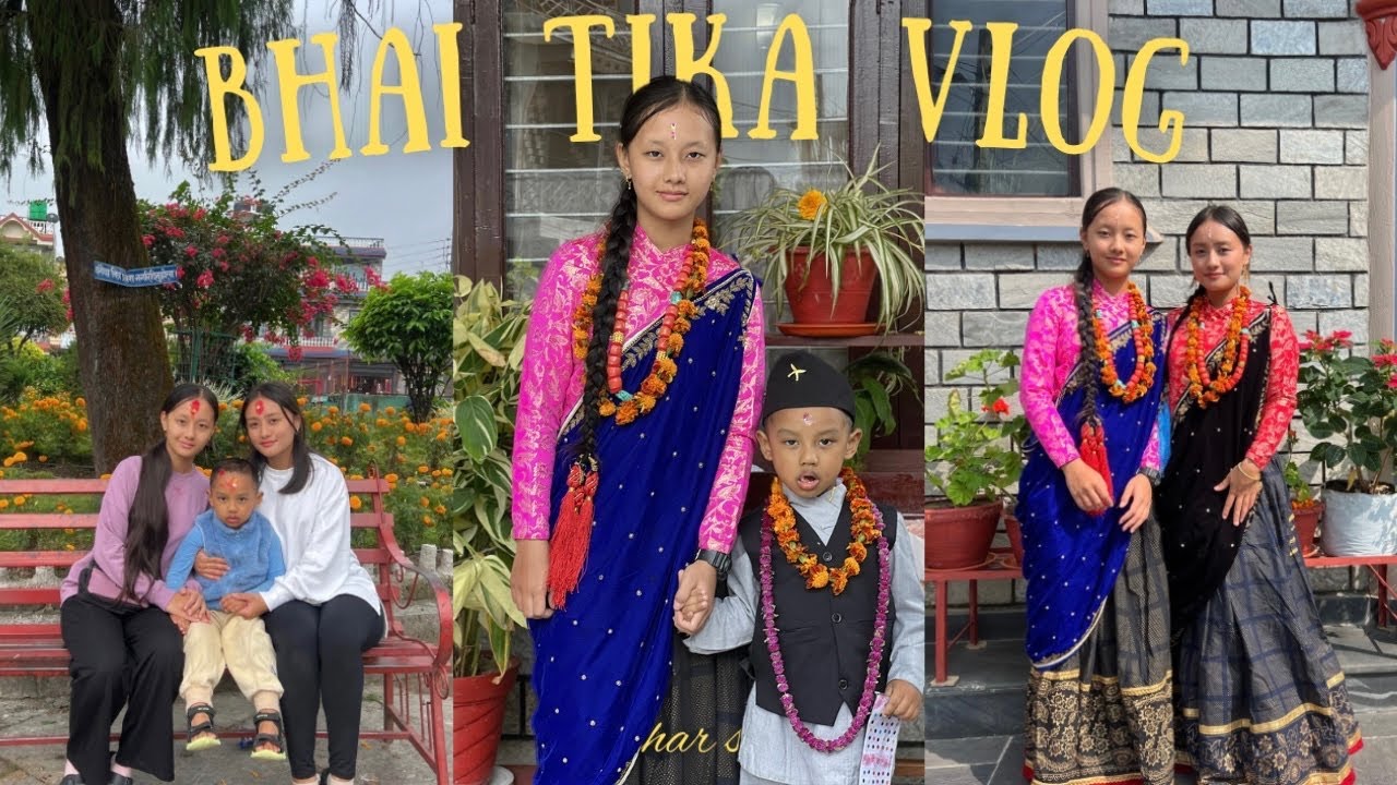 BHAI TIKA VLOG : tihar vlog, temple run 🛕