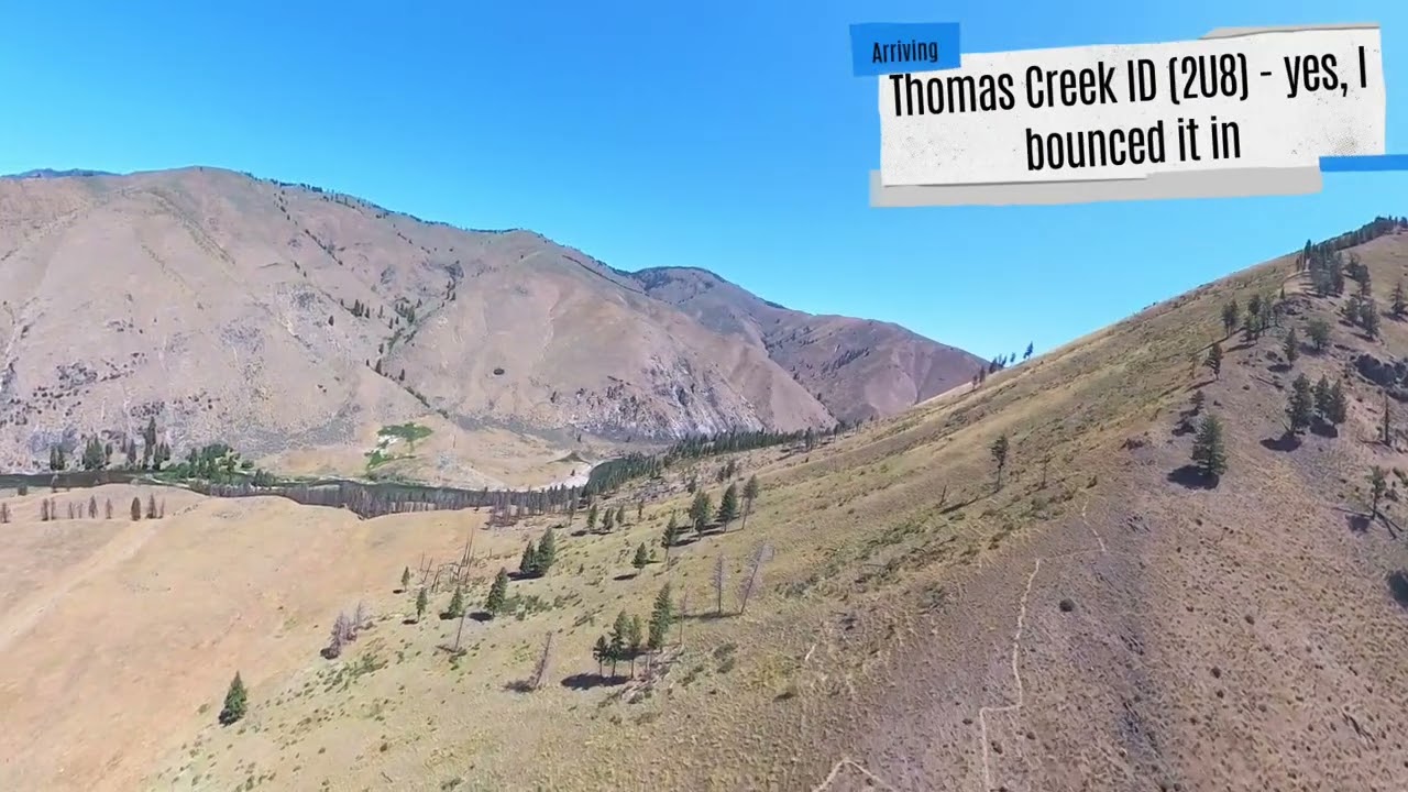 Idaho Backcountry Flying July 2024 - Day 1
