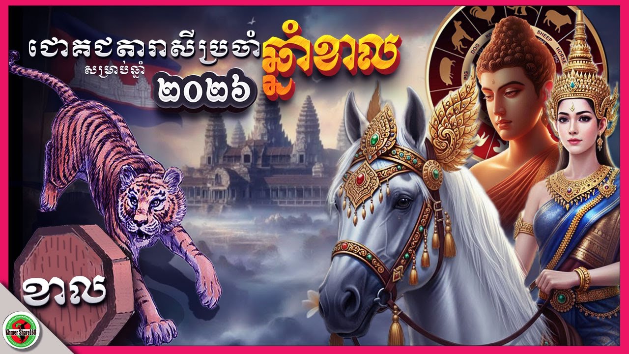 ជោគជតារាសីឆ្នាំខាលសម្រាប់ឆ្នាំ២០២៦ បើចង់បានសំណាងទាំងនេះ Year of Tiger's Khmer Horoscope in 2026