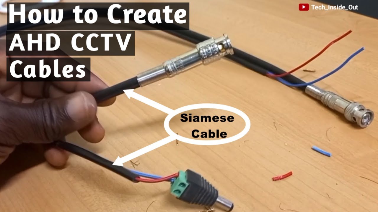 How to make AHD CCTV camera cables