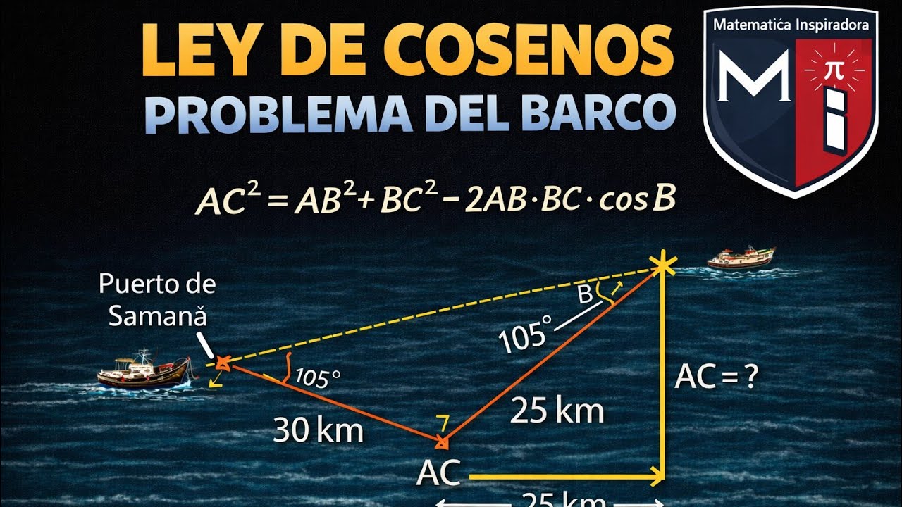 Problema ley del coseno #gedmath #matematicas #parati #trigonometría #secuencia #didáctica