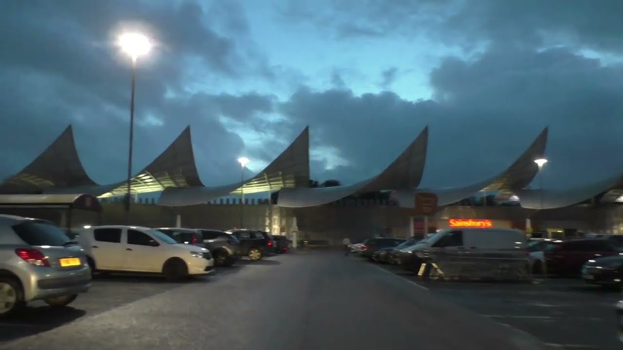 Driving Through Plymouth To The Ferry Port, Plymouth, Devon, England Thursday, 26th October 2023