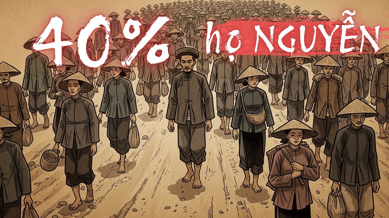 Tại sao 40% DÂN SỐ mang HỌ NGUYỄN? Bí mật sinh tồn KHẮC NGHIỆT nhất sử Việt