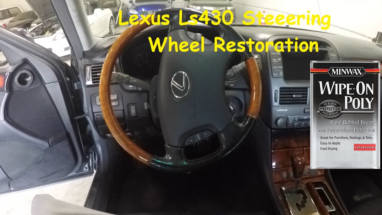 Fixing a cracked wood grain steering wheel DIY: Lexus Ls430
