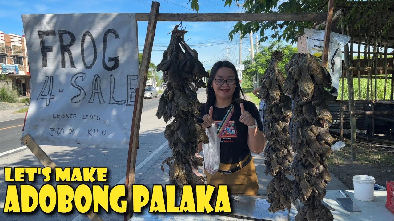 Adobong Palaka Recipe  Frog Adobo  Filipino Exotic Foods  Market Tour and Cooking  Filipina Kitchen