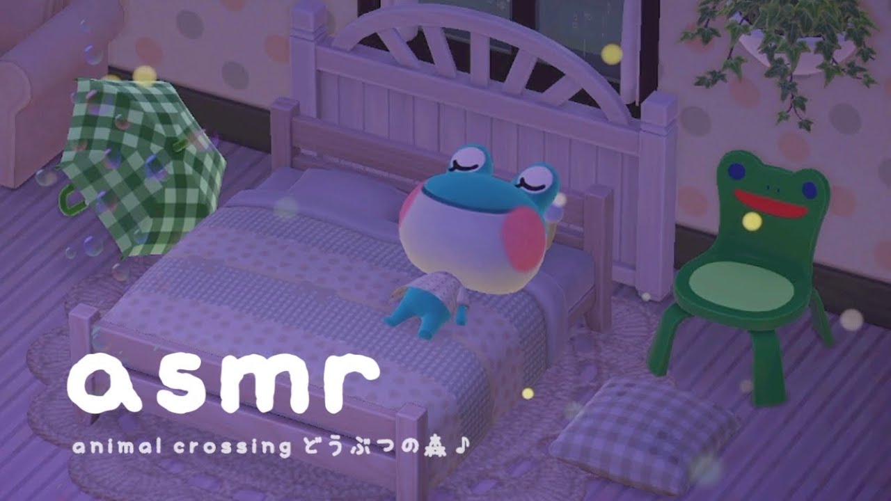 ꒰ 모동숲 수면 asmr ꒱ ⊹ 비 내리는 날 🌧️ (with. 레이니) • 6 hours • 빗소리 & K.K. 마리아 오르골 • acnh あつ森