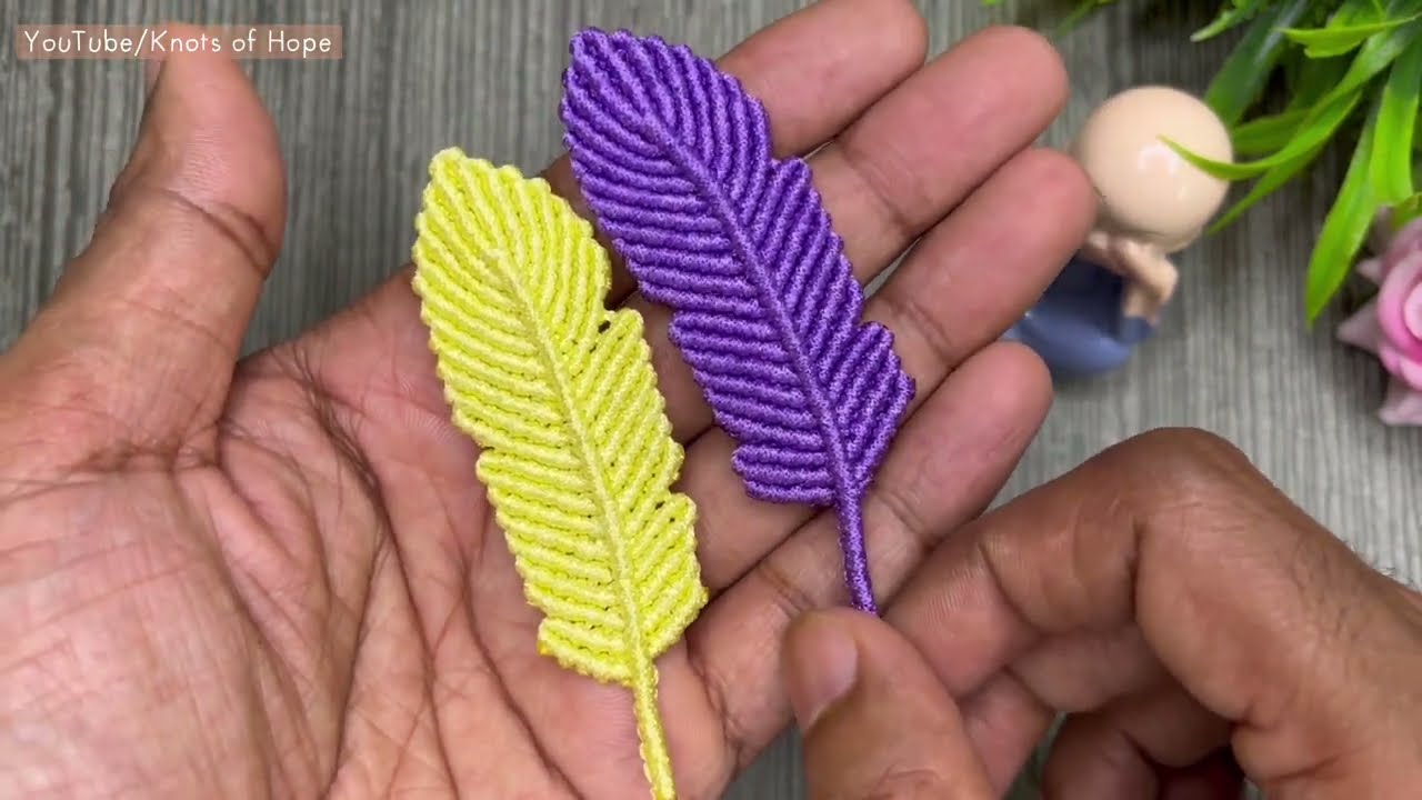 DIY Handmade Macrame feathers 🪶