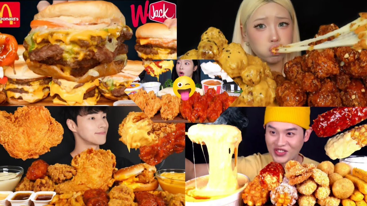  DIFFERENT FAST FOOD CRAVINGS MUKBANG COMPILATION|| BIG BITE *ASMR* EATING SHOW