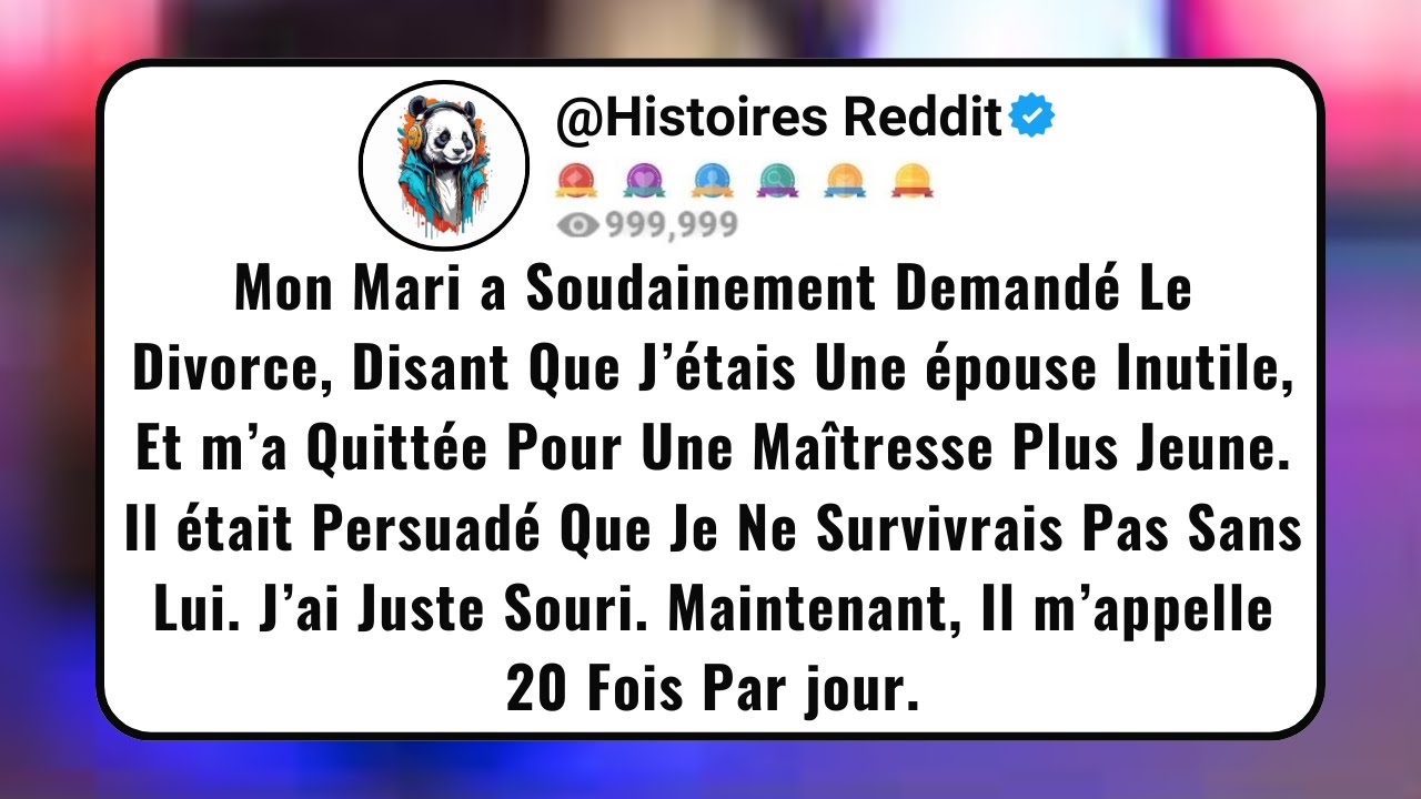 Mon Mari a Soudainement Demandé Le Divorce, Disant Que J’étais Une épouse Inutile, Et M’a Quittée...