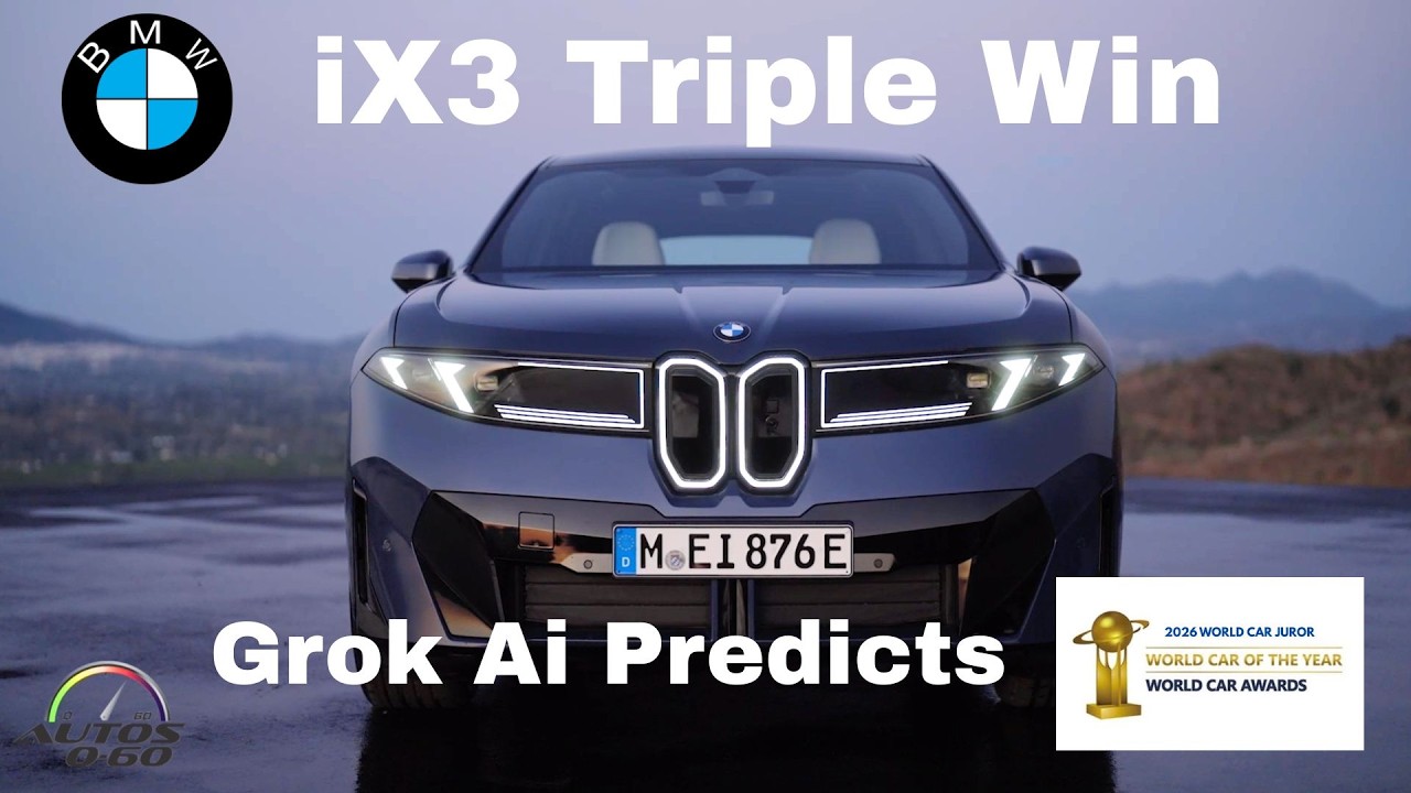 Искусственный интеллект Grok прогнозирует тройную победу BMW iX3 на церемонии вручения премии Wor...
