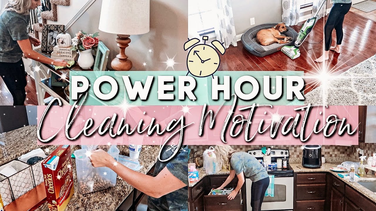 POWER HOUR CLEANING ROUTINE|CLEAN WITH ME|EXTREME CLEANING MOTIVATION