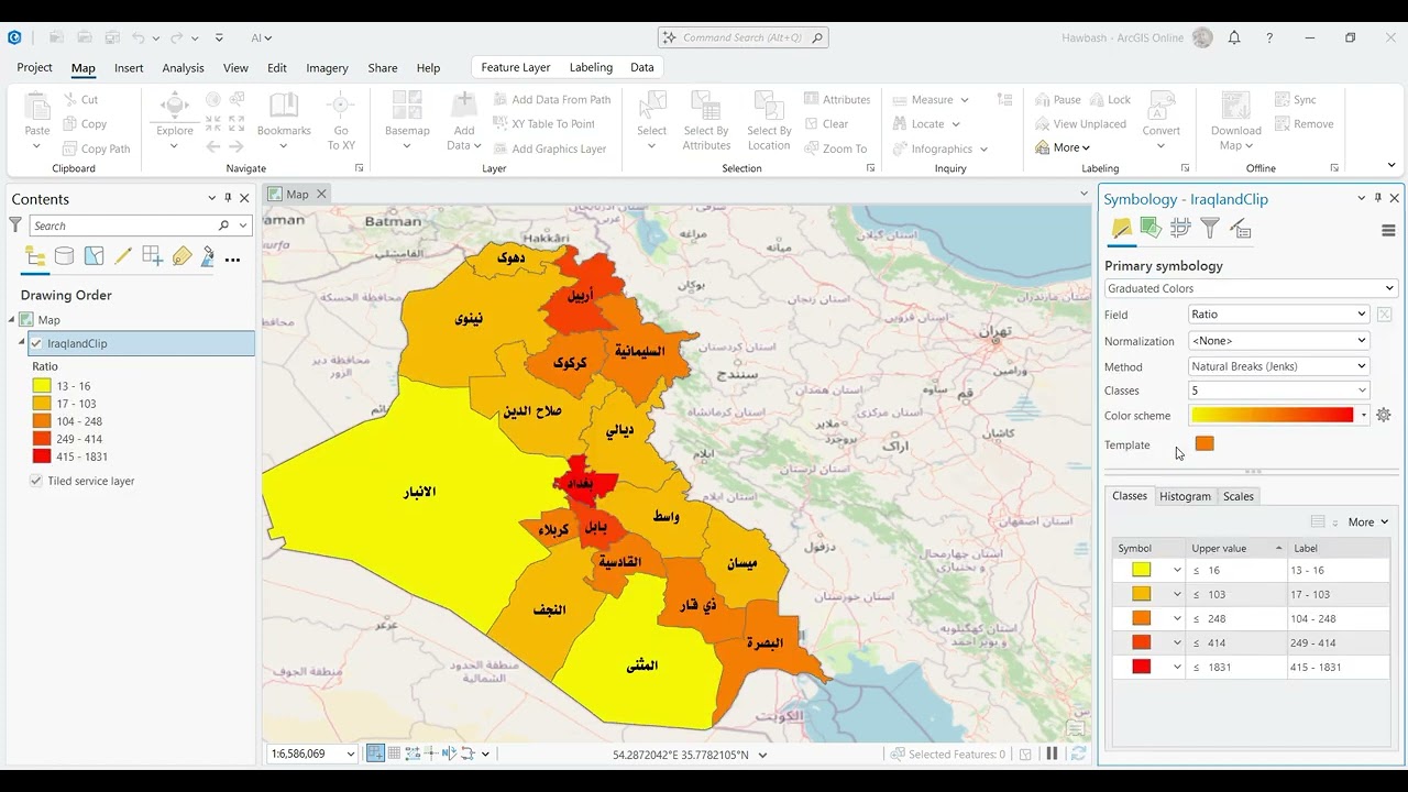 Creating Population Distribution Map in ArcGIS Pro