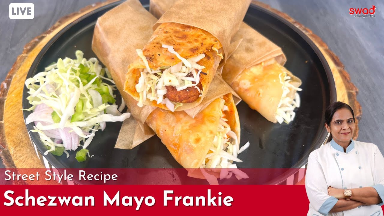 How to make Street Style Schezwan Mayo Frankie at home| Teacher's Day Special Recipe| शेजवान फ्रेंकी