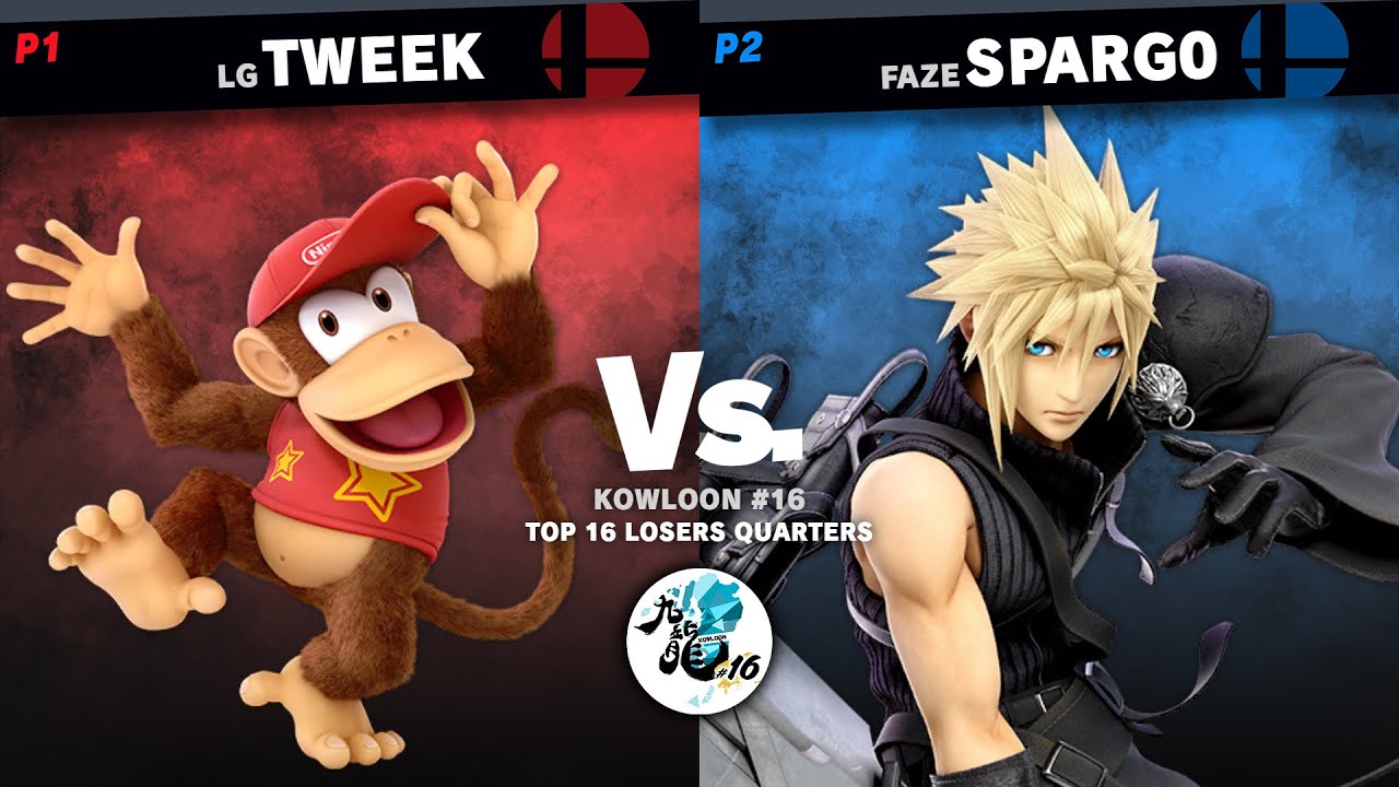 KOWLOON #16 TOP 16 - Tweek (Diddy Kong) VS SParg0 (Cloud) SSBU Tournament