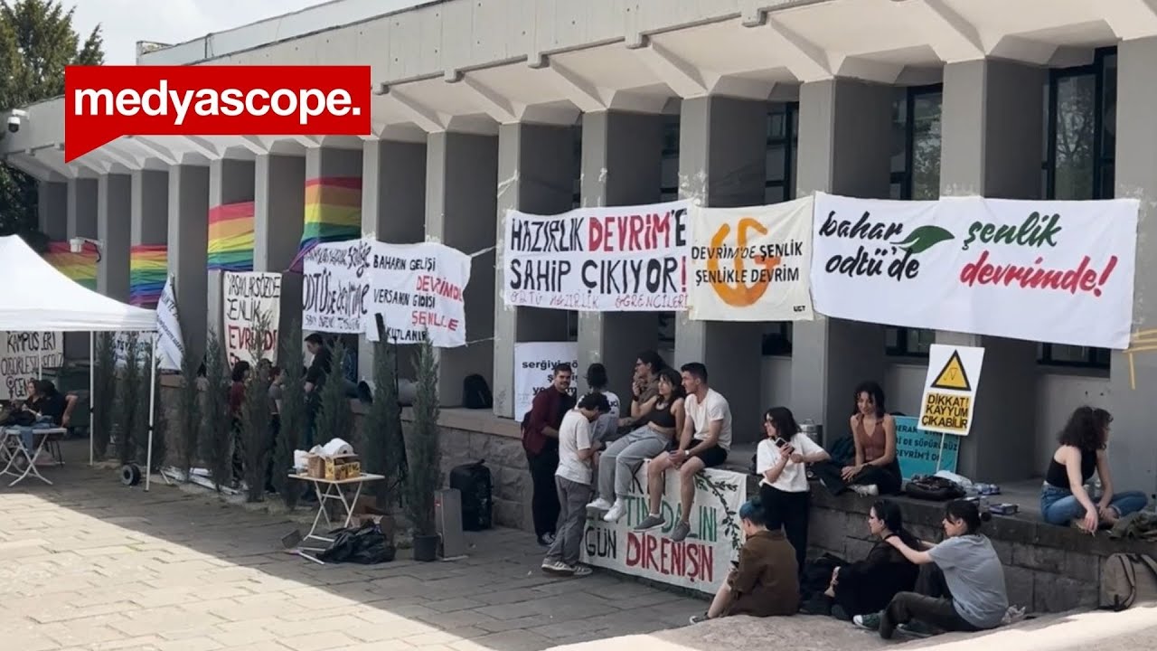 ODTÜ’de şenlik nöbeti: “Asıl gerekçe Devrim Yürüyüşü’nü engellemek”