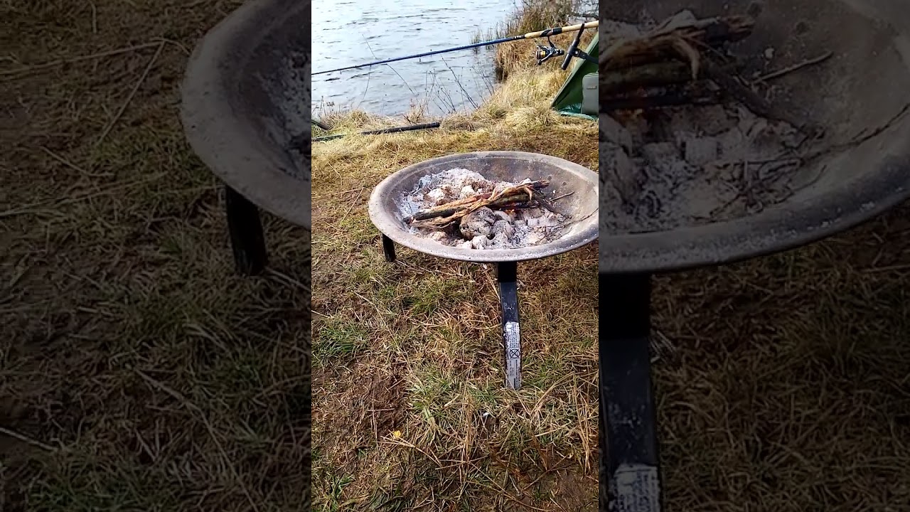 fishing and relaxation with firepit lomond hills Fishery Scotland. trout. pike fishing