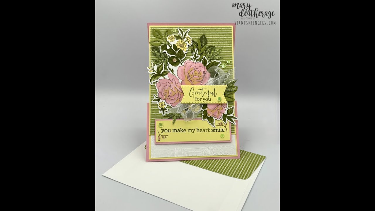Stampin Up//Layers of Beauty//Z-Fold Easel Card//Fun Fold//Thank You Card//2024-2024 Annual Catalog