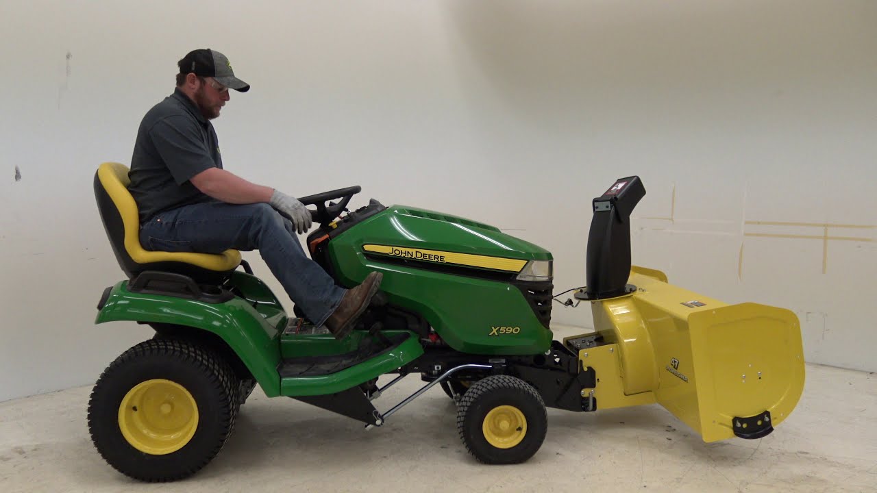 How to Remove the 47in Snow Blower | John Deere  Select Series Lawn Mowers