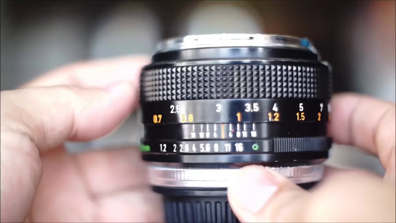Manual lens canon FD 55mm f1.2 chrome nose mounting EOS