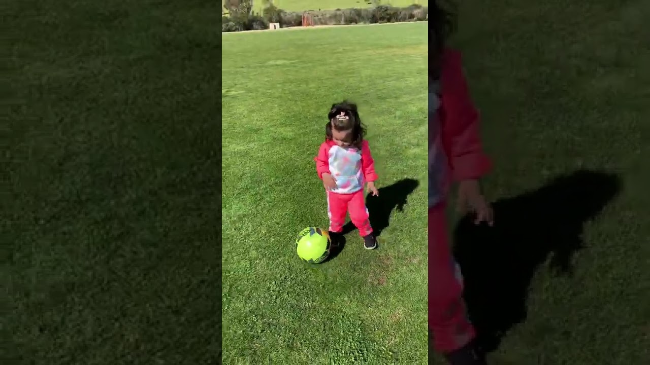 Mariam Arzo Jan Playing Soccer in Malibu Beach Park California