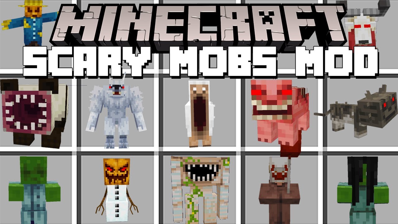 Minecraft SCARY MOBS / SCARY SHEEP MOD! (Minecraft Mods)