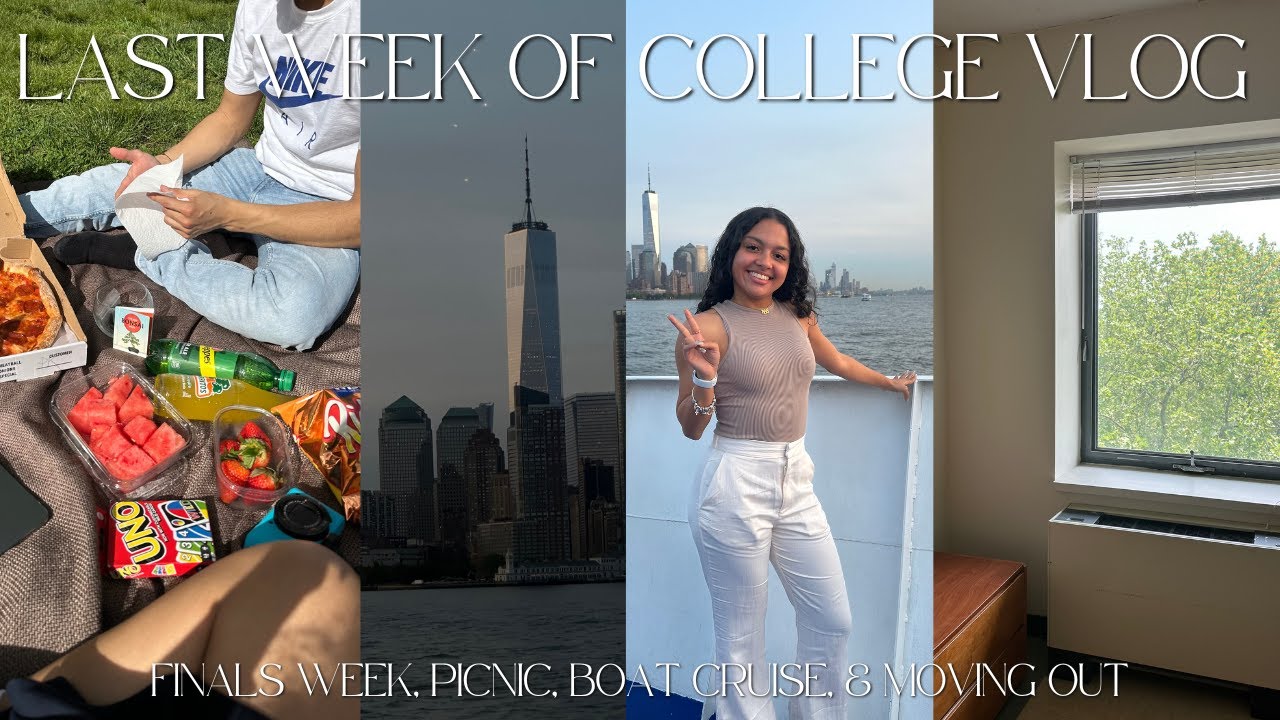 my last week as a FRESHMEN at ST. JOHN'S UNIVERSITY: picnic, finals week, boat cruise & moving out