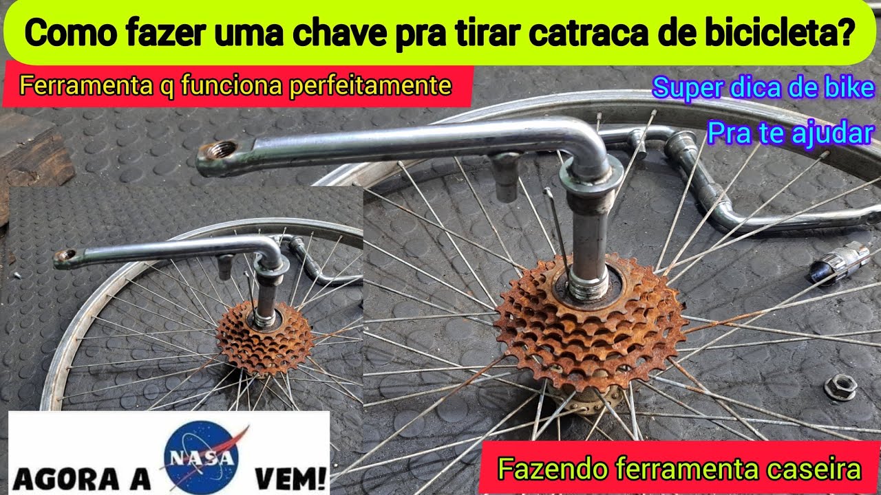 como fazer uma chave para tirar catraca de bicicleta