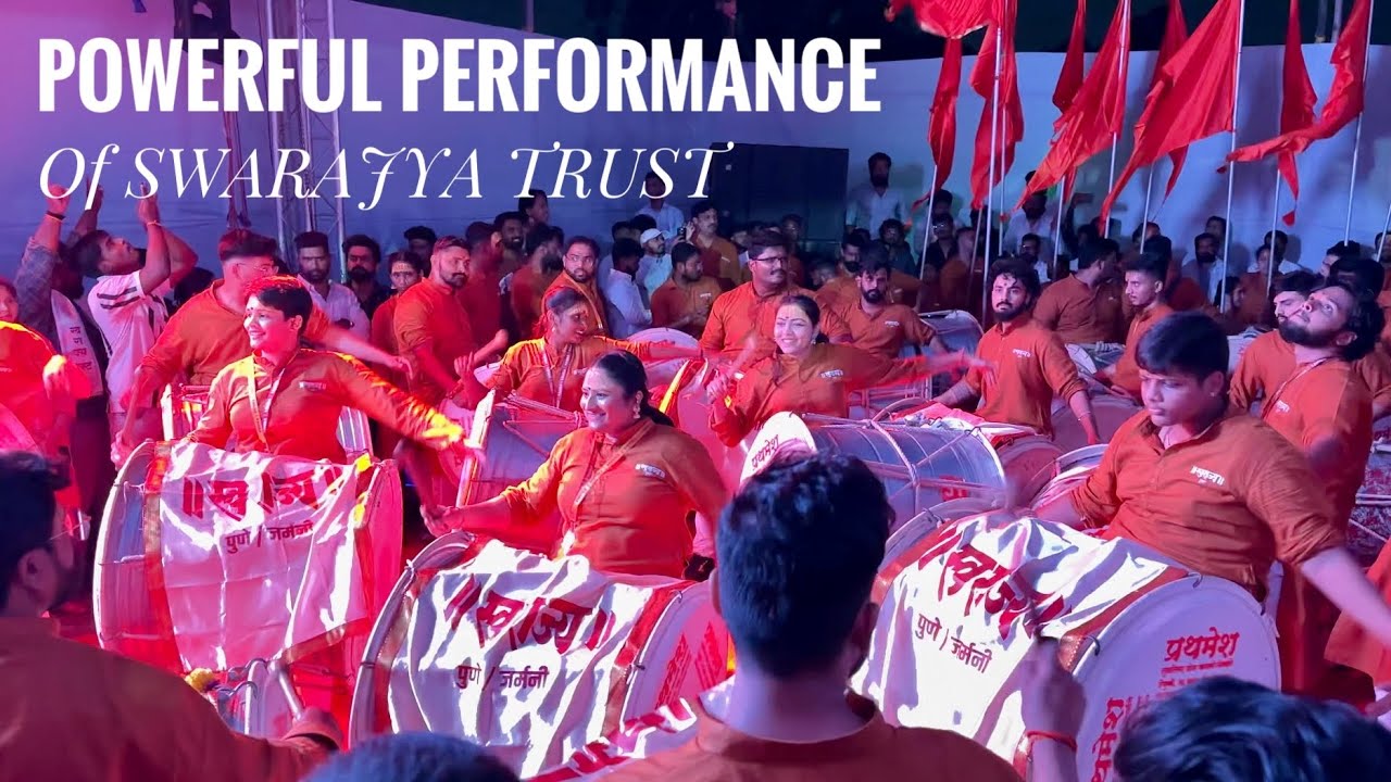 स्वराज्य ढोल ताशा पथक 🚩 Swarajya (DHOL-TASHA) Pathak | POWERFUL OPPENING PERFORMANCE🔥