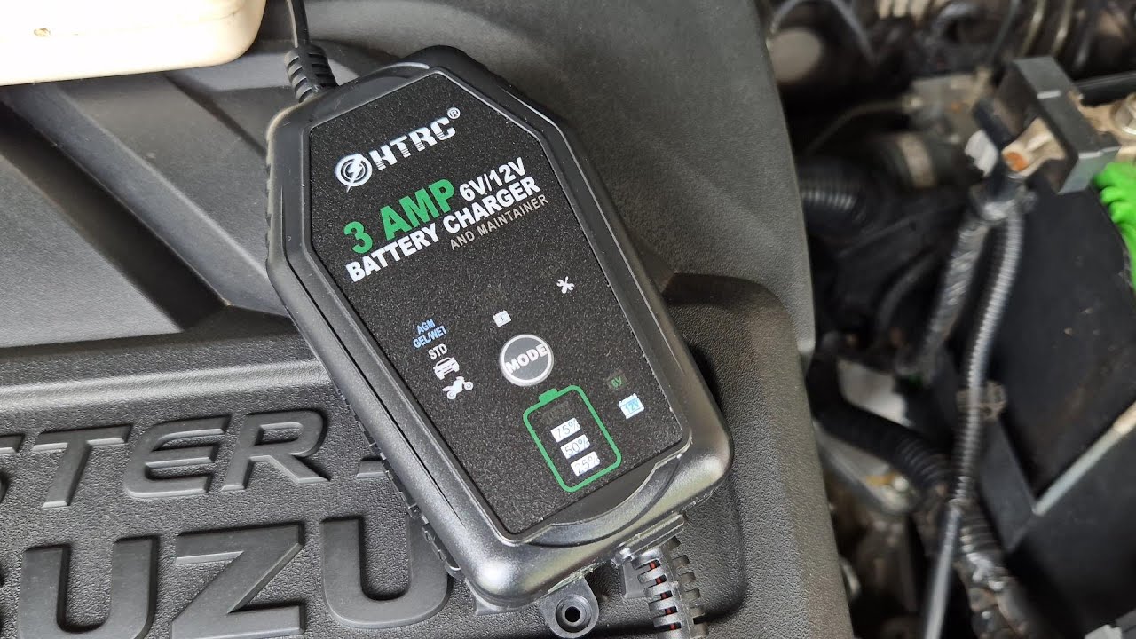 HTRC 3Amp 6V 12V Battery Charger Maintainer