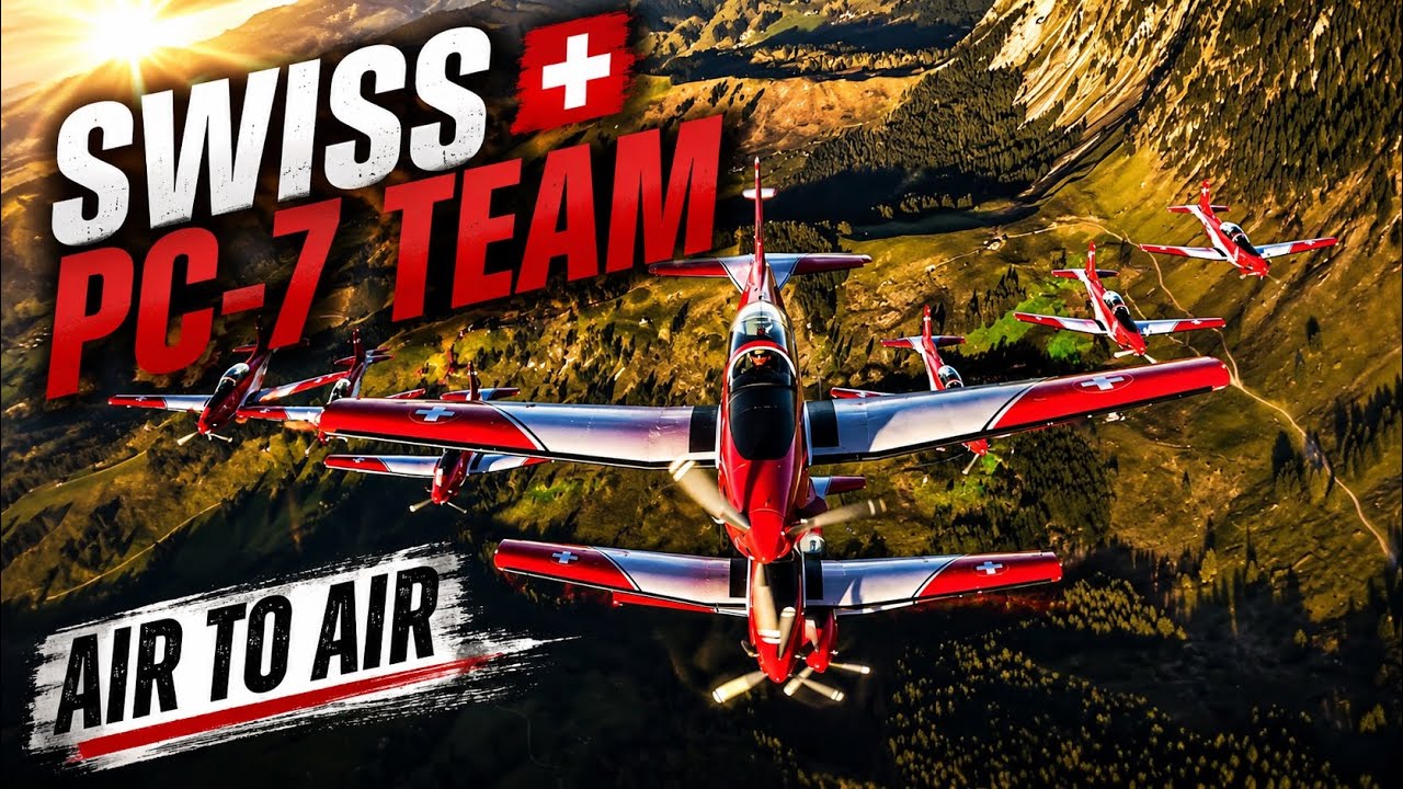 Swiss Aerobatic Formation PC-7 Team.  /   Pilatus PC-7 Team Schweiz