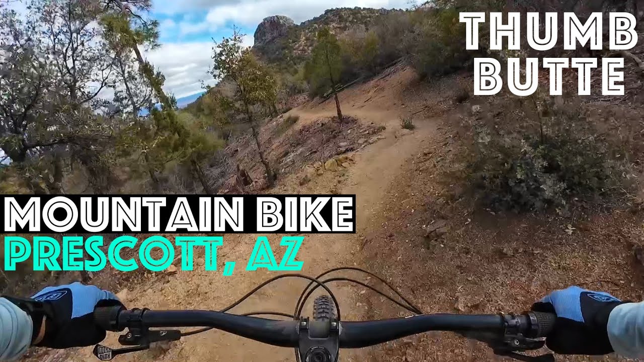 Mountain Biking THUMB BUTTE in Prescott AZ! Climbs, Fast Downhills, Granite Boulders, Ponderosa Pine