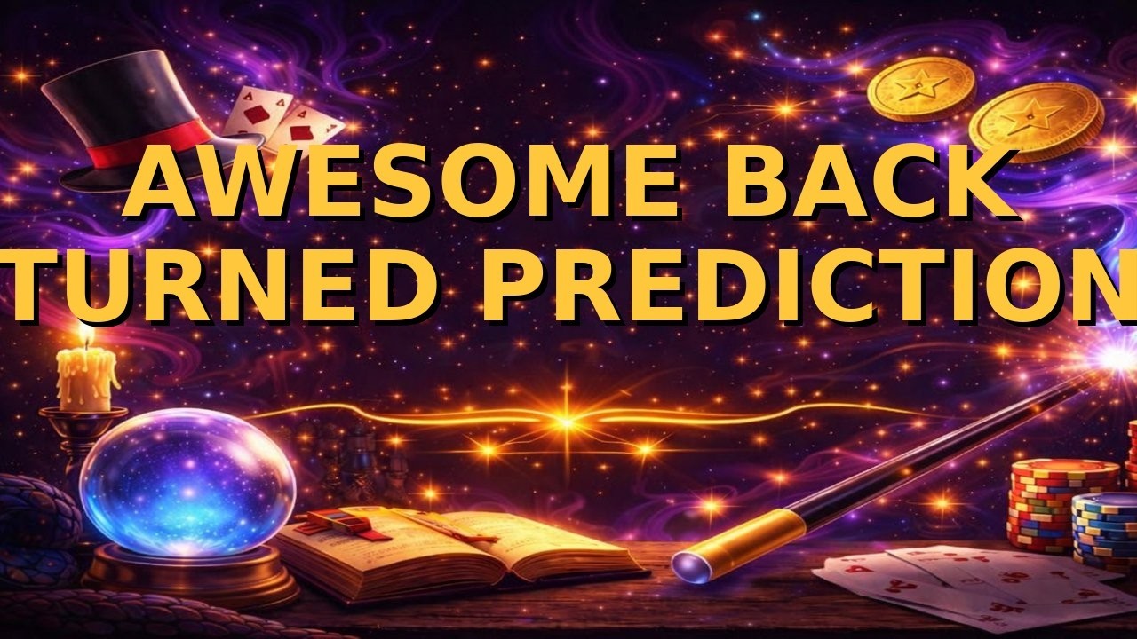 AWESOME BACK TURNED PREDICTION. 