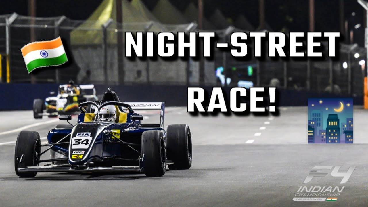 I Raced in India's First NIGHT STREET RACE! F4 Indian Championship: Round 2 Chennai Street Circuit