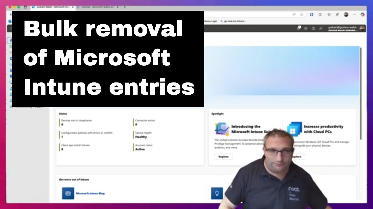 Microsoft Intune Bulk Device Clean Up