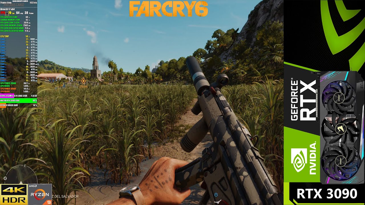 Far Cry 6 Ultra Settings , Ray Tracing 4K | HDR | RTX 3090 | Ryzen 9 5950X