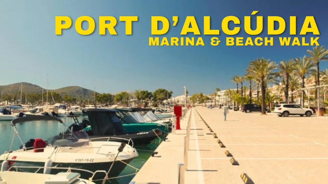 Port d'Alc&uacute;dia & Beach Walk 🏝️ | Mallorca 2026 4K Ambient Sound