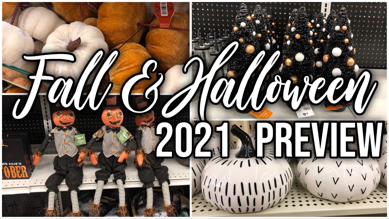 Fall & Halloween Decor 2021 sneak peaks! | At Home | Michaels | Dollar Tree