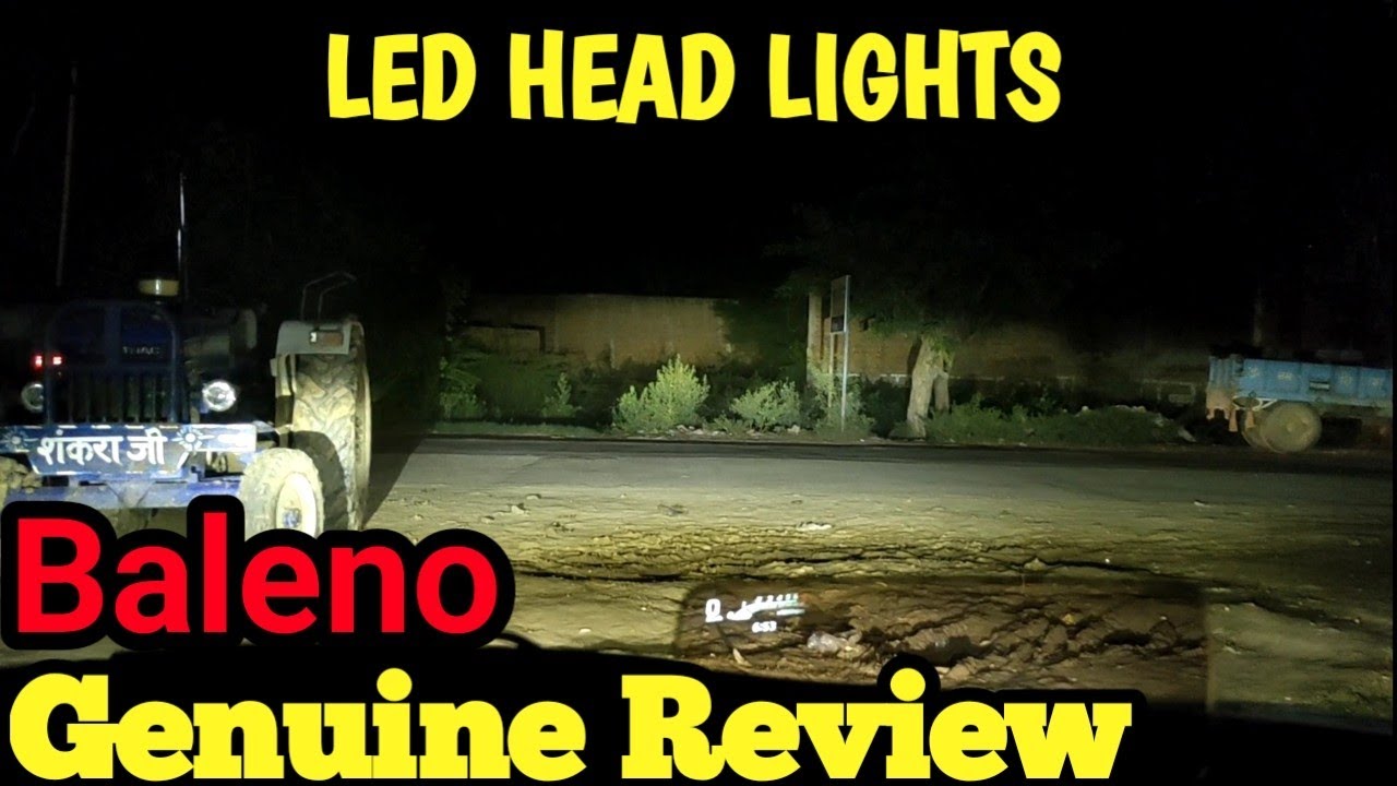 Baleno 2022 Top Model Head light through | Baleno Alpha LED Through 2022