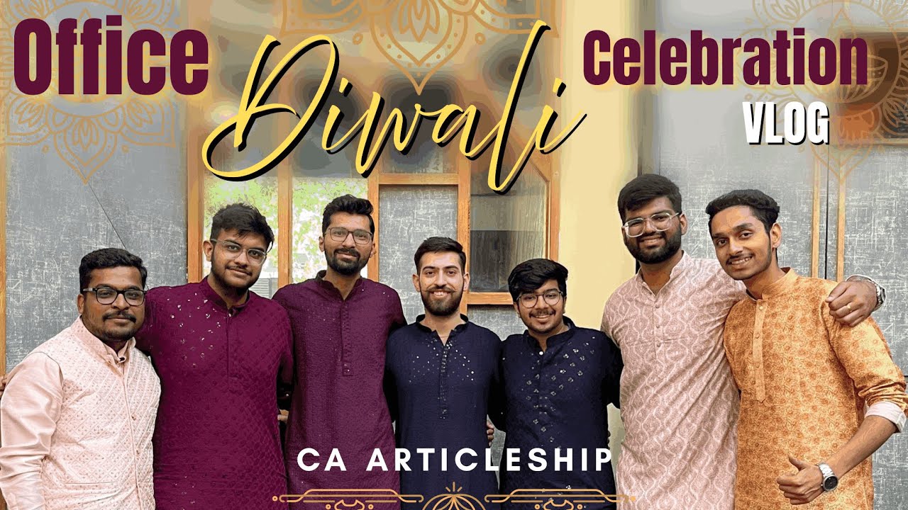 Diwali Office Wali 🥳 CA Articleship VLOG | Day in life of a CA Article | CA Aspirant