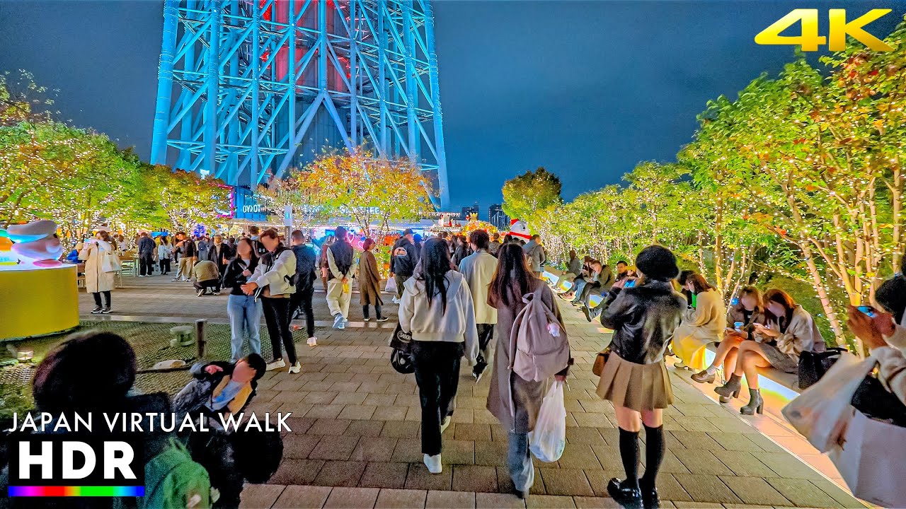 Tokyo Japan - Skytree Solamachi Christmas Lights 2024 &bull; 4K HDR