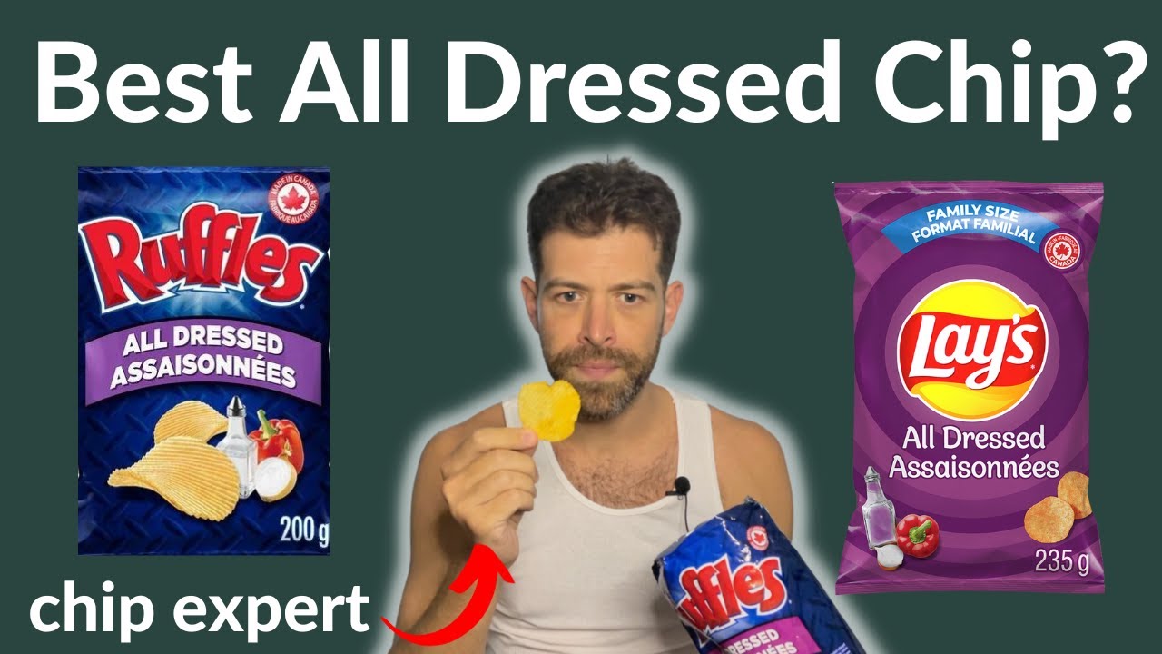 Chip Eating Professional Reviews Best All Dressed Chip (Ruffles vs Lays vs Miss Vickies)