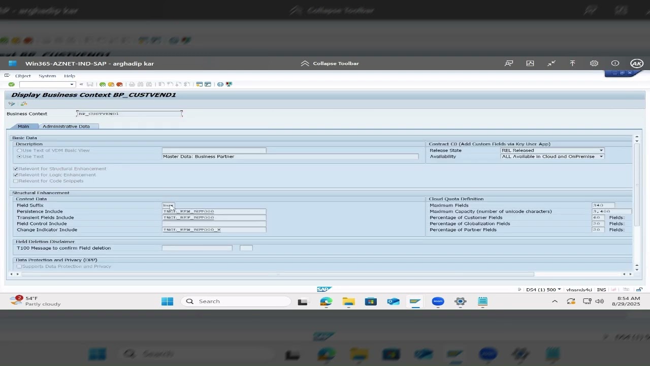 EXTEND STANDARD CDS VIEWS