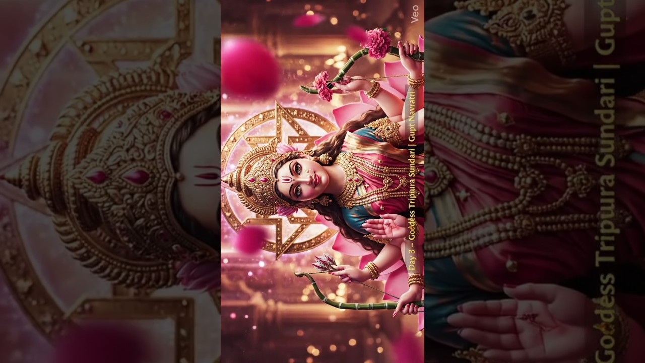 Day 3 – Goddess Tripura Sundari | Gupt Navratri | Lalita Mahatripurasundari Divine Beauty