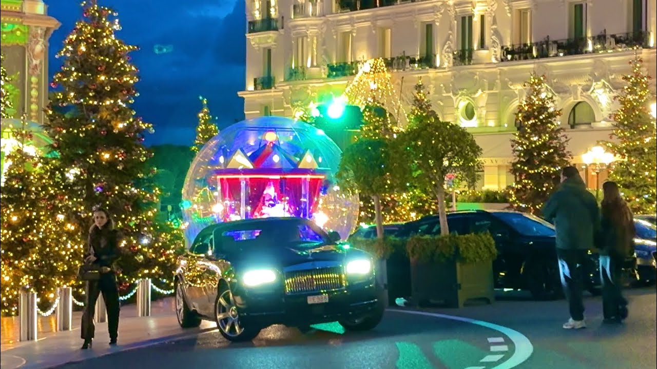 Christmas in Monaco Monte-Carlo with a dazzling display of lights & Supercar - Carspotting@emman25MC