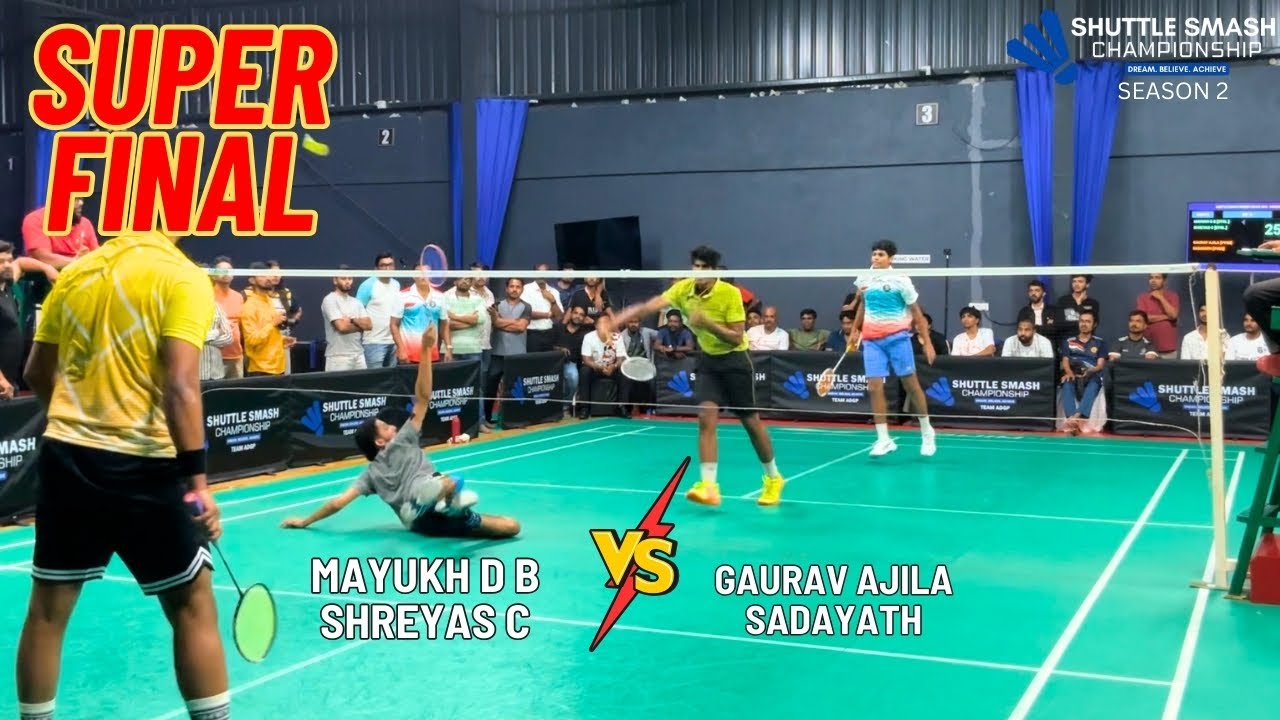 Mayukh D B & Shreyas C 🆚 Sadayath & Gaurav Ajila | FINAL | Open MD | Shuttle Smash S2 🏆🏸🔥